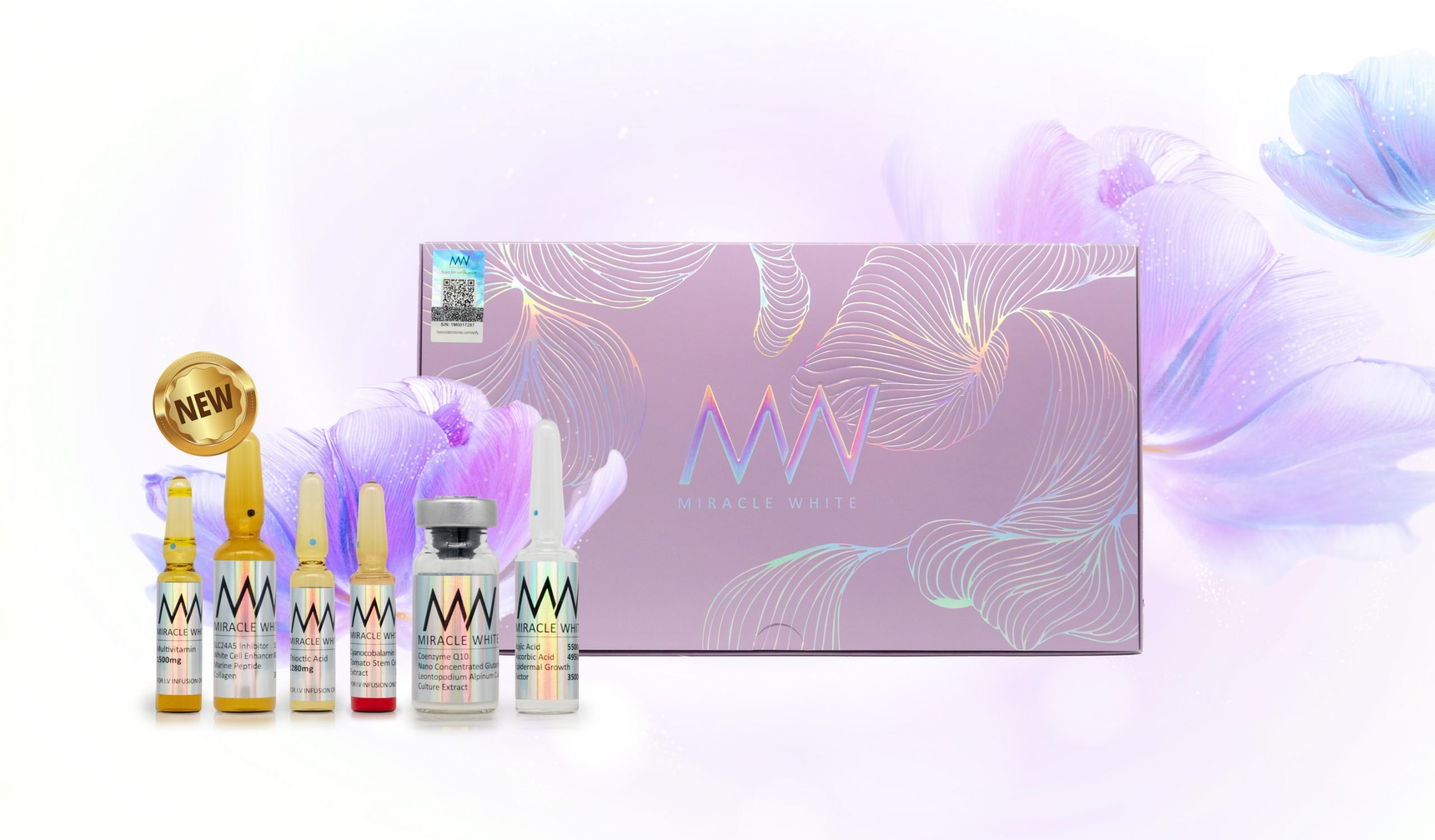 Miracle White 60000mg – Advanced Glutathione Skin Brightening Therapy